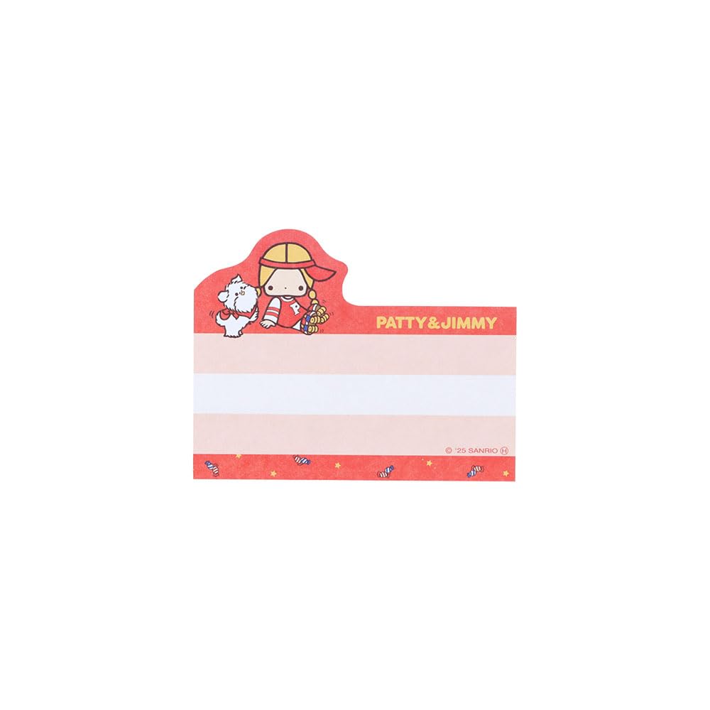 Stationery Patty Jimmy Sanrio Characters Sticky Blocks with Your Favorite S2849801 Sun-Star & Notes, Die-Cut Patterns,