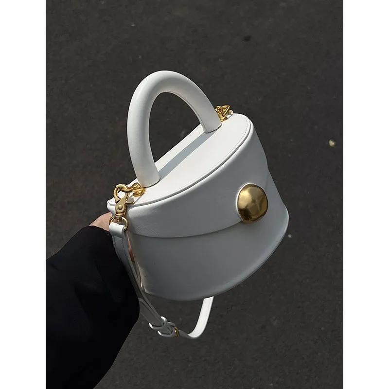 Fashionable PU Crossbody Bag for Women Casual Shoulder Bag Top Handle Bag Bucket Bag