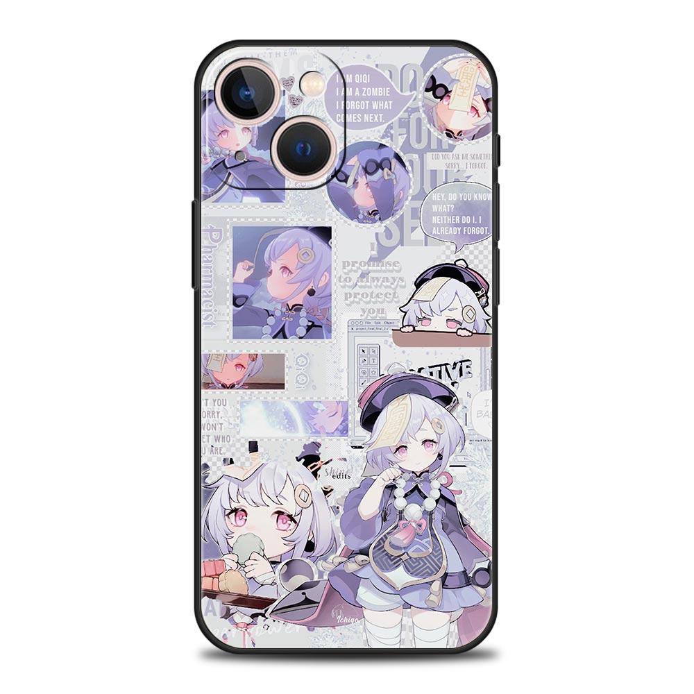 Genshin Impact Top Games Luxury Phone Case For iPhone 13 15 14 12 Mini 11 Pro MAX XR X SE XS 7 8 Plus Silicone Protection Cover