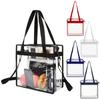 Travel Beach Bag Transparent Shoulder Bag Waterproof Clear Crossbody Bag Simple PVC Tote Bag  Girls