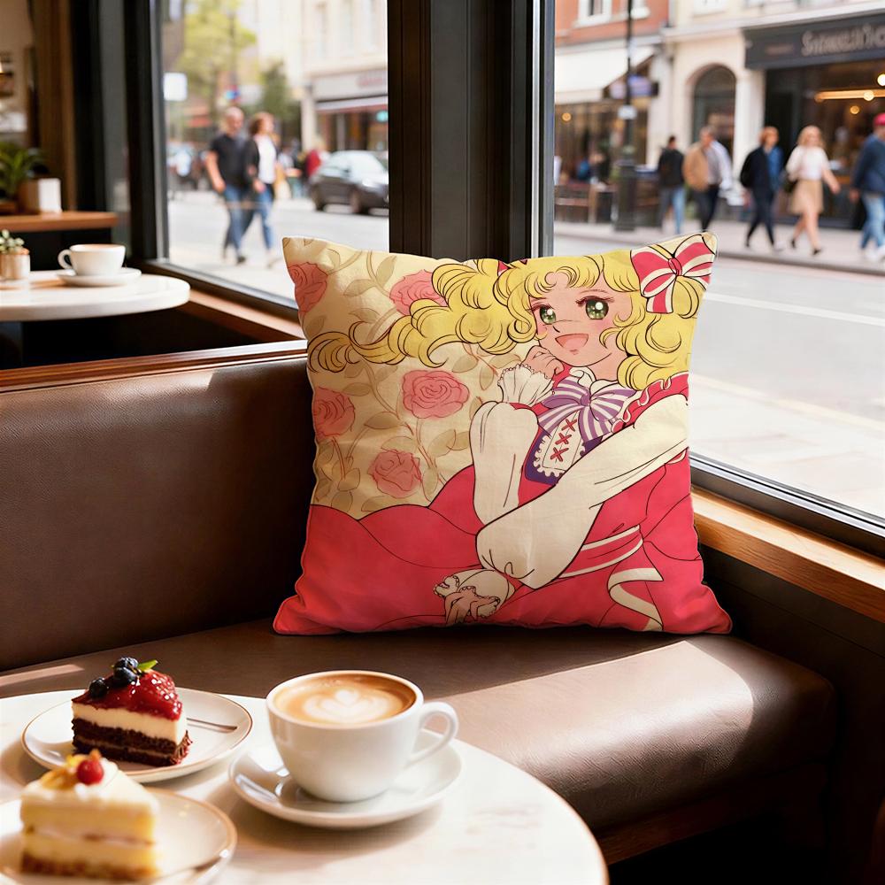 Anime Candy Candy Cushion Cover Decorative Cushions Covers Cover Sofa 50x50 Pillow 4 Piece 45x45 40x40 Pillowcase