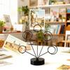 Tabletop Photo Tree Stand With Adjustable Metal Wires And Stable Round Base For Displaying Cards Photos Memos Holiday Decoration