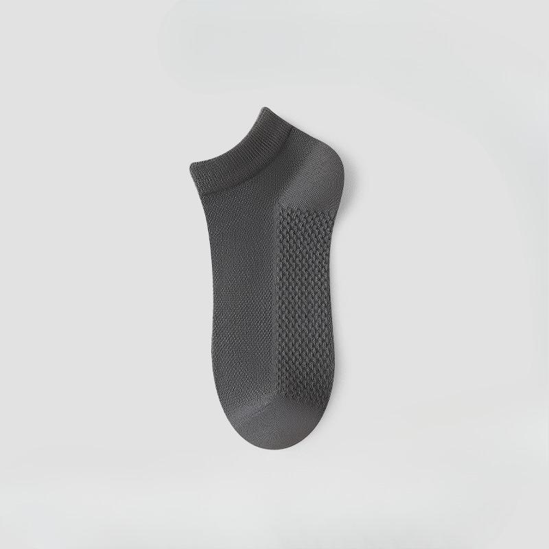

Sock Men s Short-Sleeved Cotton Shorts for Spring and Summer, Breathable, Odor-Resistant, Sweat-Repelling, Mesh Cotton, Invisible Socks 1 pair темно-сірий