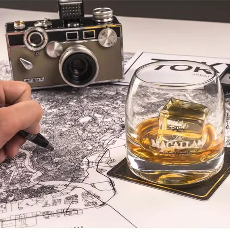 Macallan Exclusive Single Malt Whiskey Glass Crystal Wine Tumbler Vodka Cognac Brandy Snifter Gather Together Mouth Tasting Cup