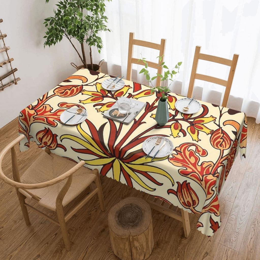 William Morris Bullerswood Custom Rectangular Waterproof Oilproof Tablecloth Table Cover for Dining Events Table Cloth