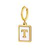 26 Letter Earrings Diy Stainless Steel Shell Letter C Earrings Gold Women'S Earrings, Jewelry Ed-637