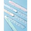 1pc Folding Ruler, Colorful Ruler For Students, Plastic Ruler, Multi-Color Available, For Geometric Drawing And Illustration