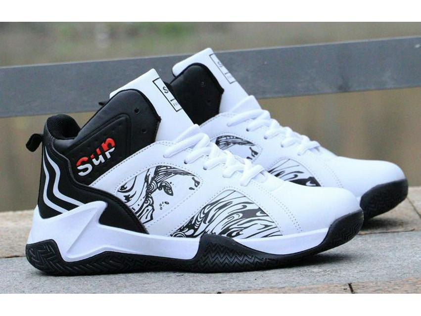 Adidași de alergare bărbați 2025 Toamnă/Iarnă piele high-top: Pantofi de baschet rezistenți la uzură, antiderapanți, care absorb șocurile.