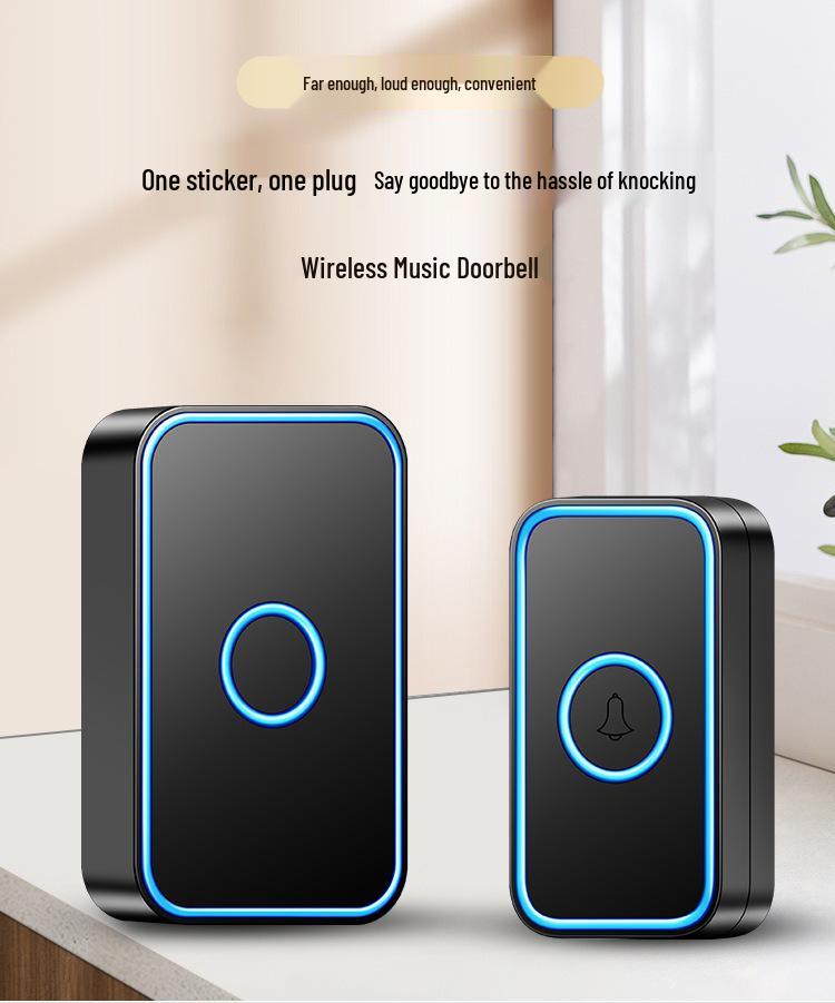Wireless Home Doorbell with Remote Control, Ultra-Long Range, Waterproof Chime, 4-in-1 Design, Ideal for Elderly Use