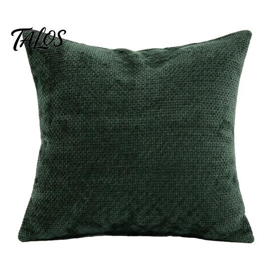 Textured Fabric Throw Covers Weave Texture Cushion Case, Chenille Pillow Cover, Solid Color Cover Elegant Bedroom Shams with Zipper for Living