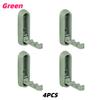 4pc Heavy-Duty Zinc Alloy Wall Hook Foldable Rust-Proof Hidden Door Hooks for Hanging Coat Towel Clothe Hat Bag Key Utility Hook