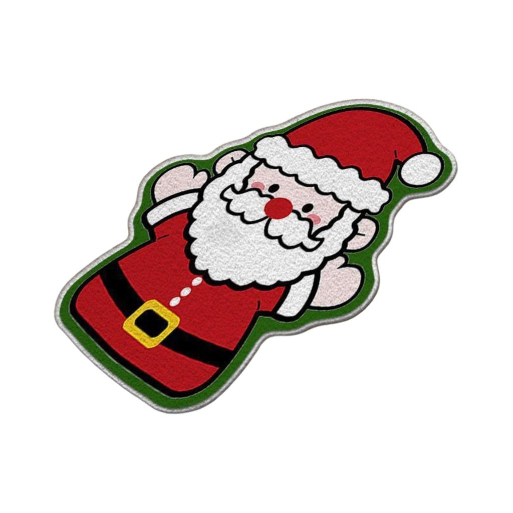 Christmas-themed Faux Cashmere Rug, Doormat, Floor Mat, Decorative Mat For Bathroom, Toilet, And Entryway.