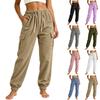 Damen Weite Hosen Lockerer Schnitt Farbe Freizeit Hosen