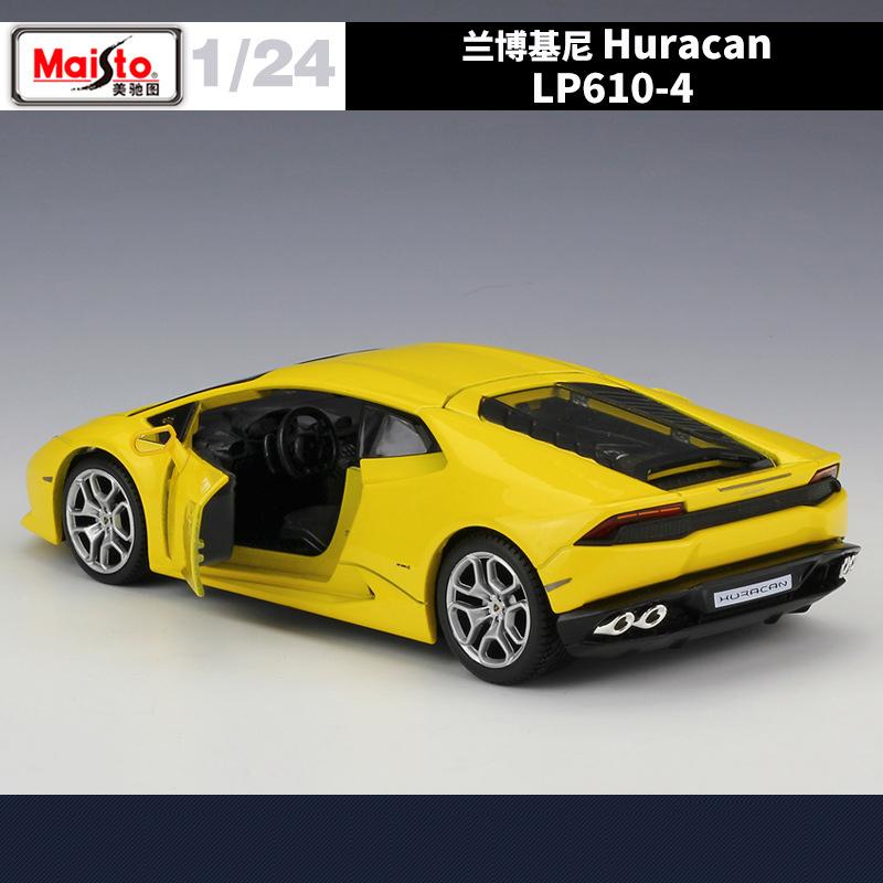 Maisto 1:24 Lamborghini Huracan LP610-4 Alloy Car Diecasts & Toy Vehicles Car Model Miniature Scale Model Car For Children