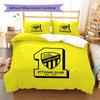 Al-Ittihad FC Pattern Bedding,Quilt Set Quilt Cover Pillowcase Home Birthday Gift(1 * duvet cover + 2 * pillowcase, without core)