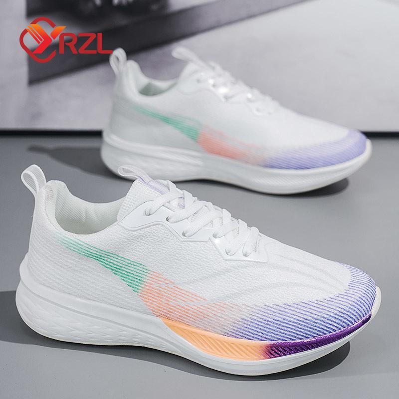 

YRZL Мужские повседневные кроссовки для бега, спортивные, легкие, дышащие, модные сетчатые кроссовки, мужские нескользящие кроссовки для бега 43 небесно-голубой