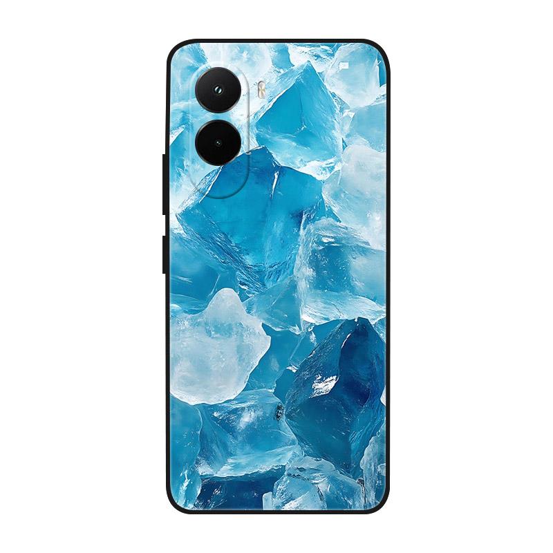 Etui na Poco M7 4G Fajne Malowane Marmurem Miękki Silikonowy Tylny Pokrowiec Na Xiaomi PocoM7 4G TPU Zderzak Fundas Poco M7 4G M 7 Coque