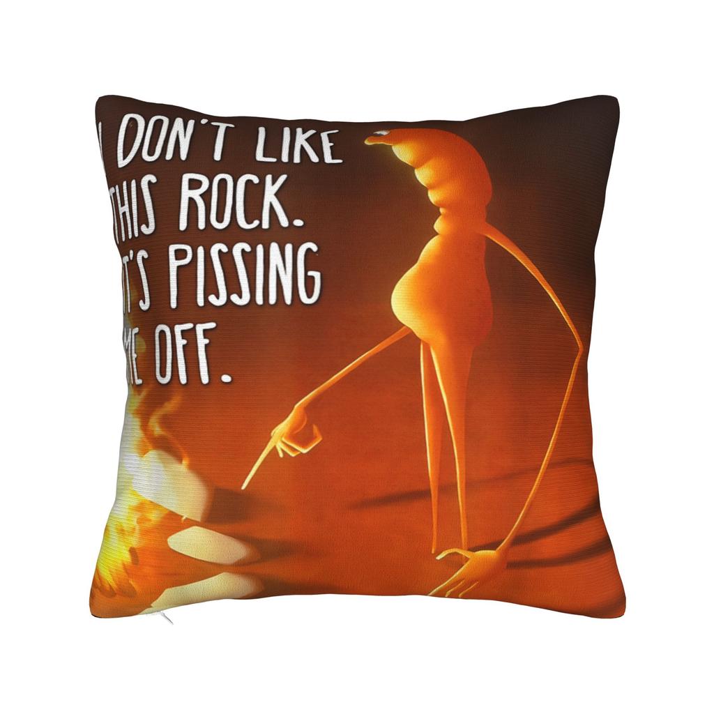 Cartoon Marcus The Worm Pillow Cover Novelty Pillow Case For Couch Sofa Bedroom Comfy Cushion Cover Birthday Gift