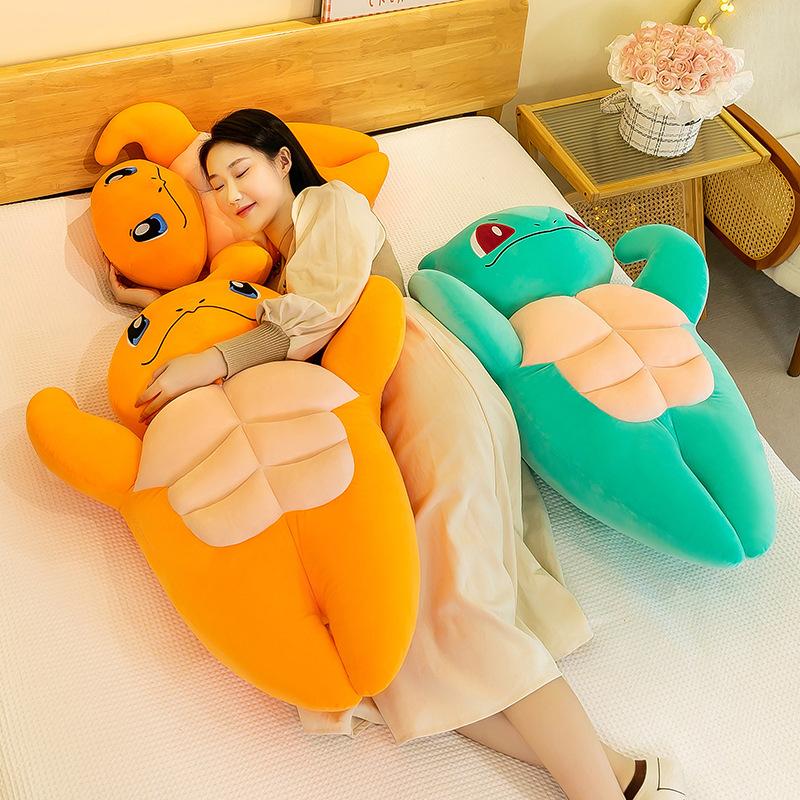 Popular Muscle Dragon Doll Frog Seed Doll Jenny Turtle Plush Toy Children's Sleeping Pillow