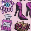 Sequin Embroidery Patch Sticker High Heels Lipstick Cloth Label Accessories Supply Embroidery Label Embroidery Cloth Sticker