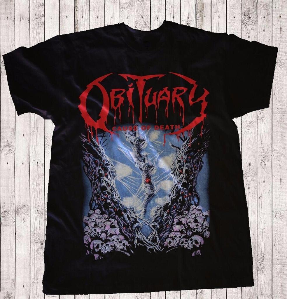 New! Obituary Band Cause of Death Shirt Unisex Concert S to 5XL