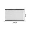Grill Mat Waterproof Cooktop with Bound Edge Flexible for Picnics