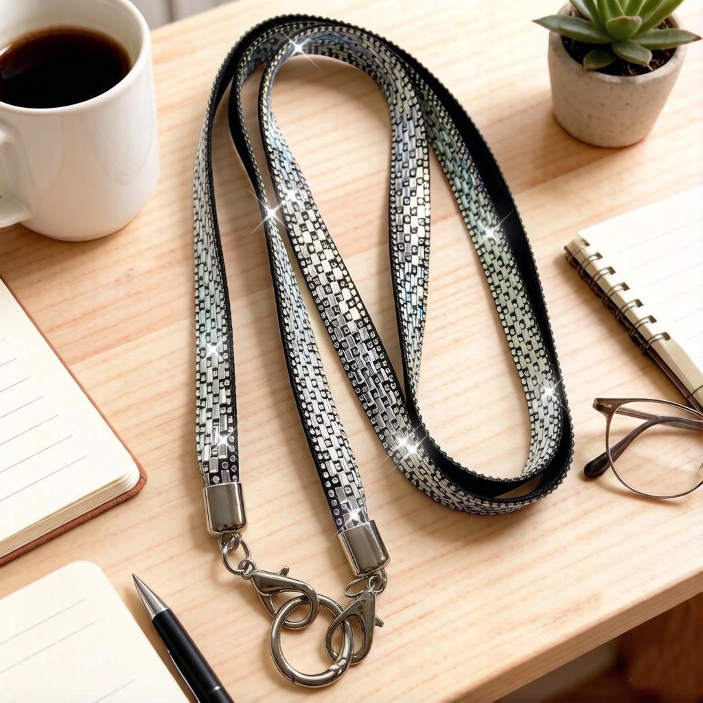 Elegant Rhinestone Phone Lanyard: Versatile Crossbody Strap & Anti-lost Bracelet