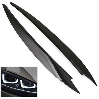 2pcs Car Headlight Eyebrow Eyelid Cover Trim For VOLKSWAGEN VW Golf 7 7.5 VII GTD R MK7 MK7.5 2013-2019 Eye-catching Sticker