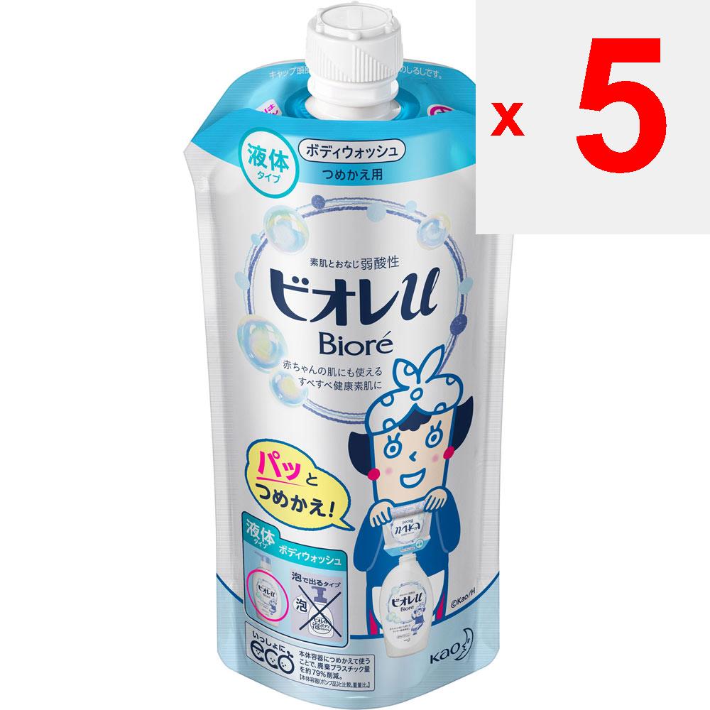 KAO Biore u Biore u Refill 340mL General Purpose (Biore II) Body Soap Apply an appropriate amount to a damp towel or sponge, lather and wash, and then