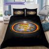 Biancheria da letto con motivo logo 49ers Decorazione per la casa Regalo di compleanno ( 1 copripiumino + 2 federe, senza imbottitura),merchandising per fan.