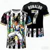 Super Saiyan Vegeta Ronaldo No.7 Anime Soccer Jersey For Kids Boys Girls Quick Dry Breathable Sports Short Sleeve Tops