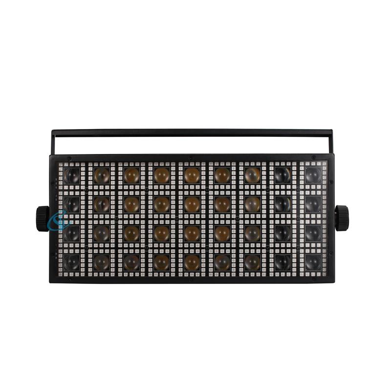 

36xLED Stage DJ Lights Warm white Matrix Strobe Effect Wash Light DMX Voice Control For Disco Bar Party Performance UK Plug чёрный