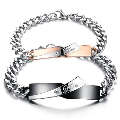 Fashionable, Simple, Versatile, Stainless Steel, Exquisite Couples, Titanium Steel Bracelet