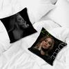 Singer Adele Black Pillow Covers Cartoon Sofa Decorative Home Doublesided Printing Short Plush Cute Cushion Cover