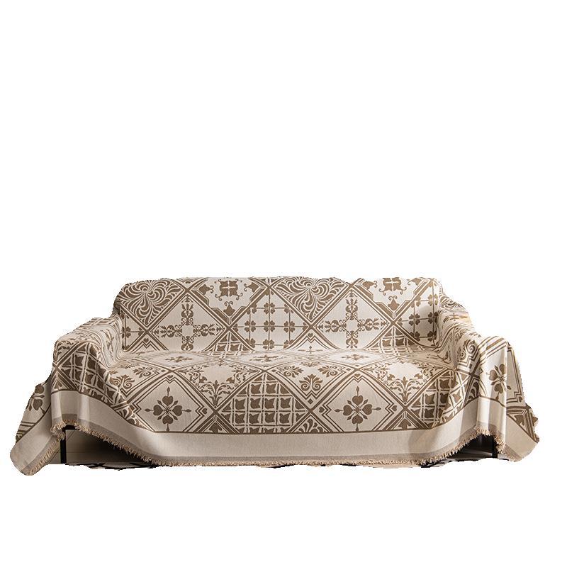 New Style Chenille Double-sided Sofa Cover Full Slipcover Anti-slip Cat Scratch Protective Cover Universal for All Seasons