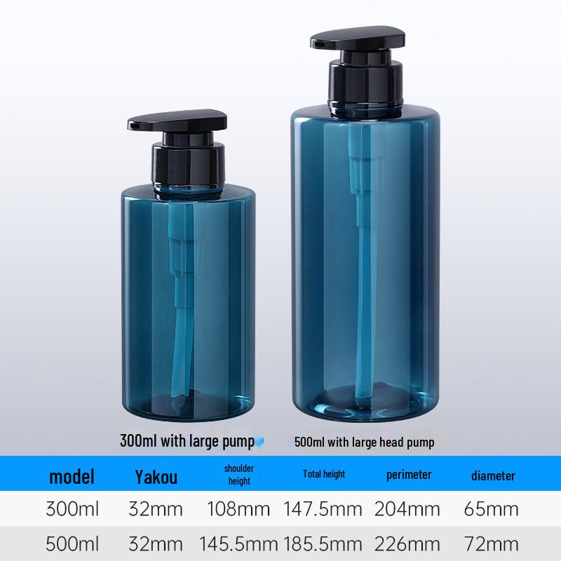 Auf Lager: 300ml PET-Pumpspenderflasche und 500ml High-End-Hotel-Shampoo-Conditioner-Nachfüllflasche.