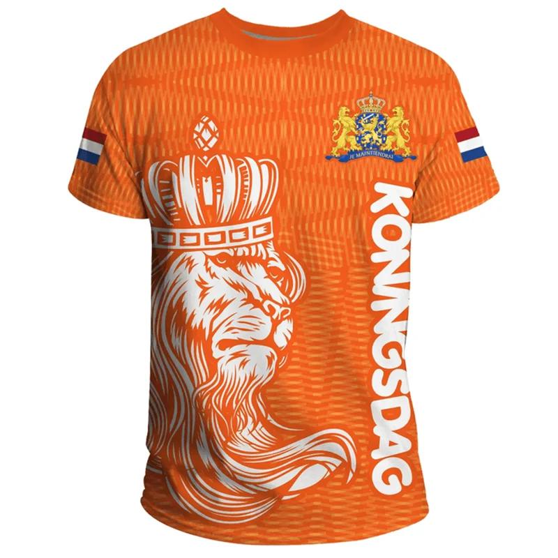 2026 Netherlands National Team Jersey, Football Jersey with the Dutch Flag, Men's 3D Printed T-shirt, Netherlands Football Jersey.