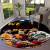 Galatasaray SK Round Area Rug,Carpet Rug for Living Room Bedroom Sofa Playroom Decor,Non-slip Floor Mat