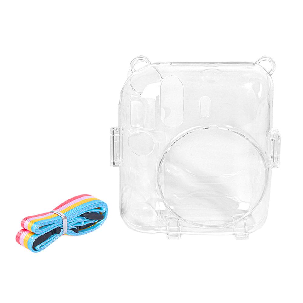 

Mini Camera Case PC Crystal Storage Case Transparent with Shoulder Strap for Fujifilm Instax Mini 12 for Camera Instax Mini12 CHINA