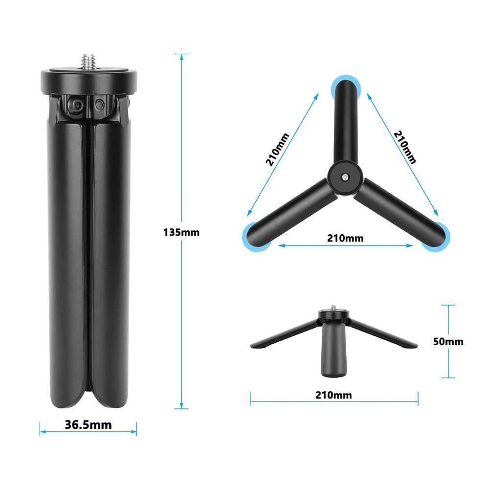 

HDRIG Aluminum Alloy Tripod 1/4 Mount for DSLR, LED Lights, & Phones C3870