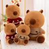 Cartoon Smiling Sweater Capybara Plush Toys Children's Birthday Gifts for Girls Home Pillows Car Ornaments