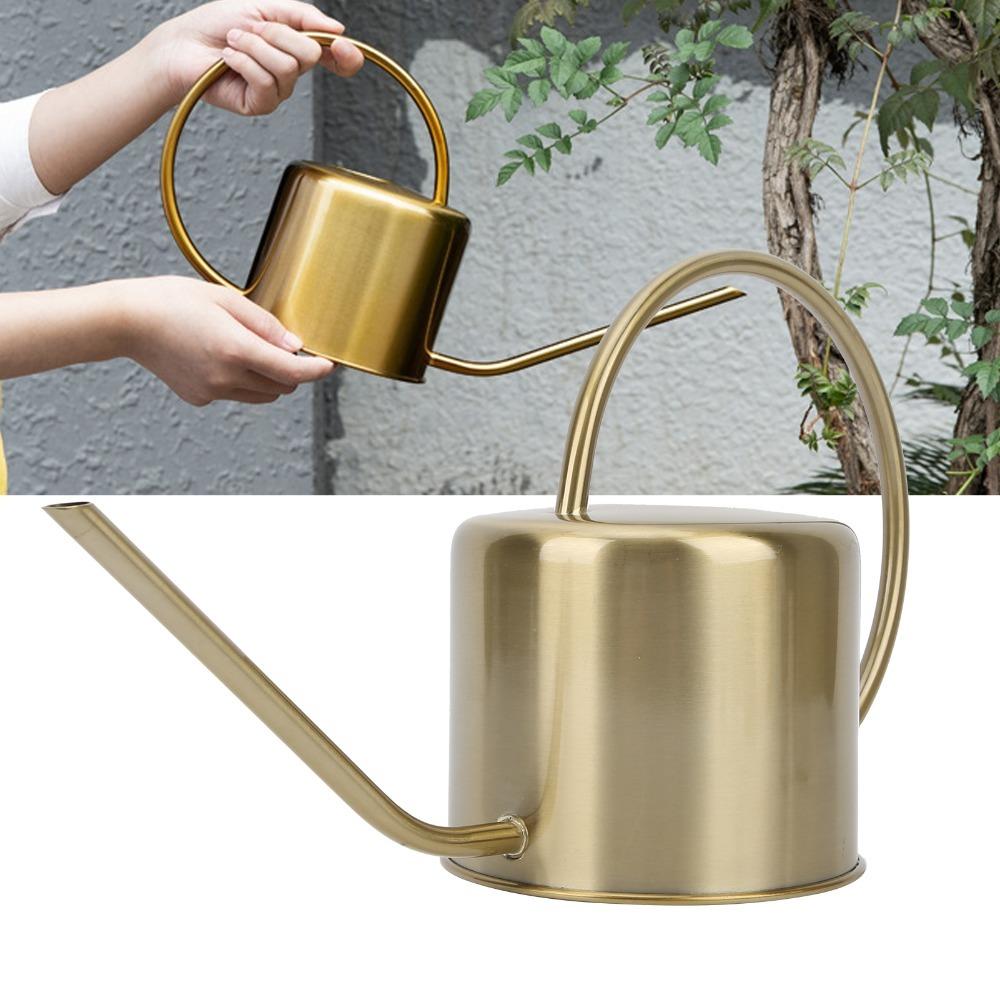 Gold Watering Can 40 oz / 1300 ml Plant Watering Can Modern Long Spout Watering Can  For Succulent