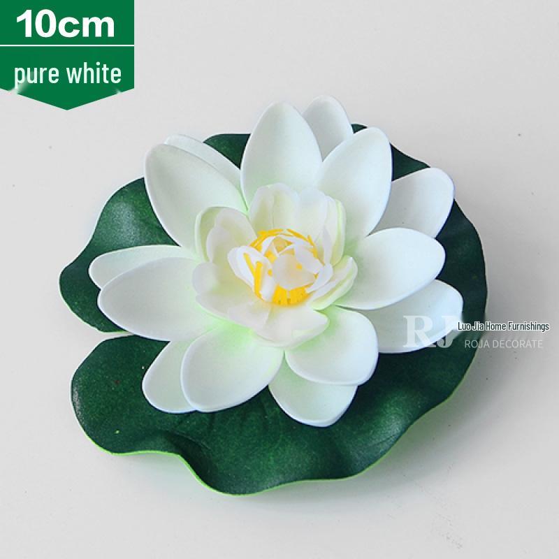 Artificial Lotus Leaf Water Lily for Pond, Fish Tank Decoration, Landscaping, or Buddha Ornaments