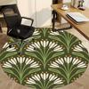 1pc Floral Pattern Office Round Area Rug, Indoor Mat Suitable For Office, Under Office Chairs Bedroom Living Room Home Decor, Room Deco 177