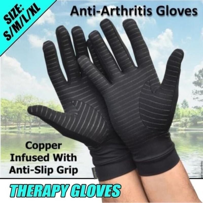 Buy Men Rheumatoid Relieve Copper Joint Pain Reduce Swelling Support Therapy Compression Gloves