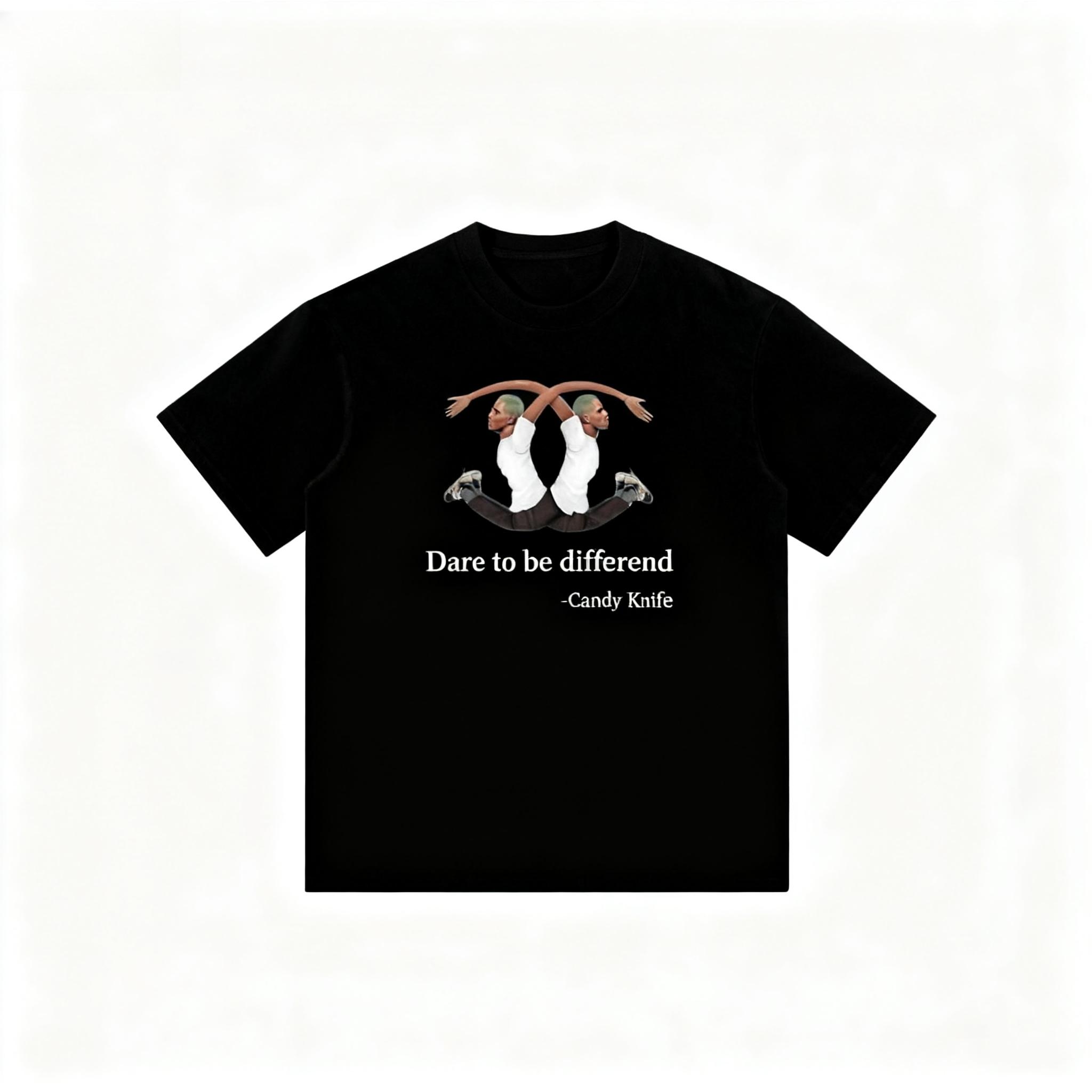 

2025 Autumn New Double Abstract Combination Printing Short-sleeved T-shirt Comfortable High-quality Cotton Versatile T-shirt 4XL