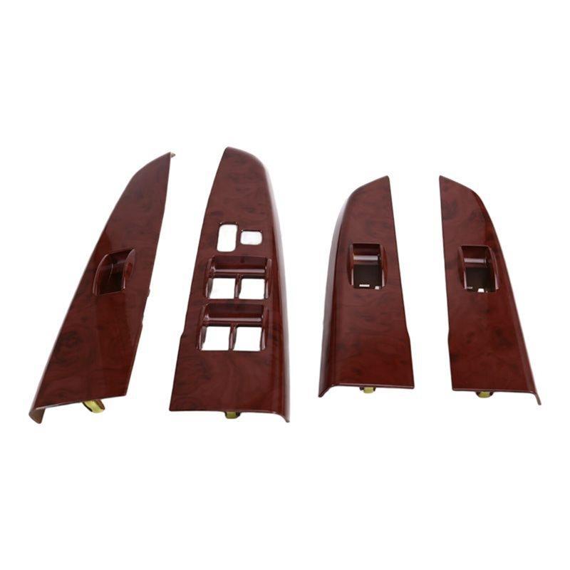 Car Window Lift Switch Cover Set Of 4 Pieces 74231-0K170 For Toyota Hilux Fortuner VIGO 2004- 2015 Door Armrest Upper Panel Trim