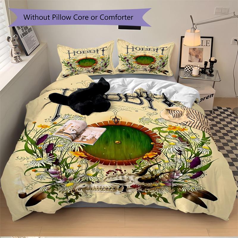 

3pcs The Hobbit Duvet Cover Set (1 Duvet Cover + 2 Pillowcases, No Core) - Comfortable, And Breathable Bedroom Decoration yy251104009 135x200cm