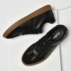 2022 High-Quality Leather Men'S Shoes Fashion Sneakers Men Non-Slip Casual Shoes Male Comfortable Cowhide Black Flats Man Shoes