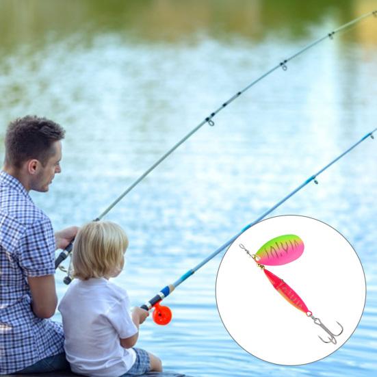 5Pcs 8.5CM/9G Inkfish Spinner Blade Lure with Hook Metal Spinnerbait Rotating Lure Freshwater Crap Bass Pike Walleye Fishing Accessories